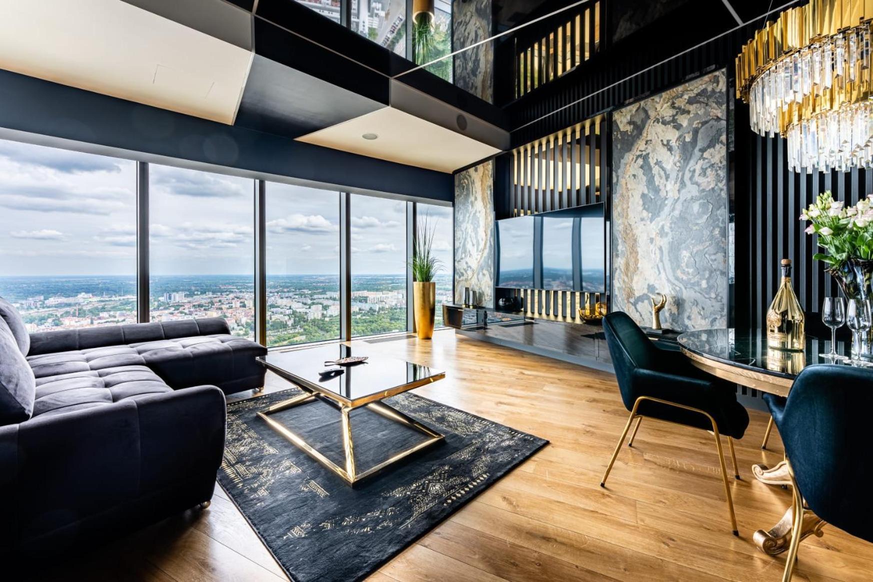 Apartamenty Sky Tower Z Jakuzzi Przy Oknie 브로츠와프 외부 사진