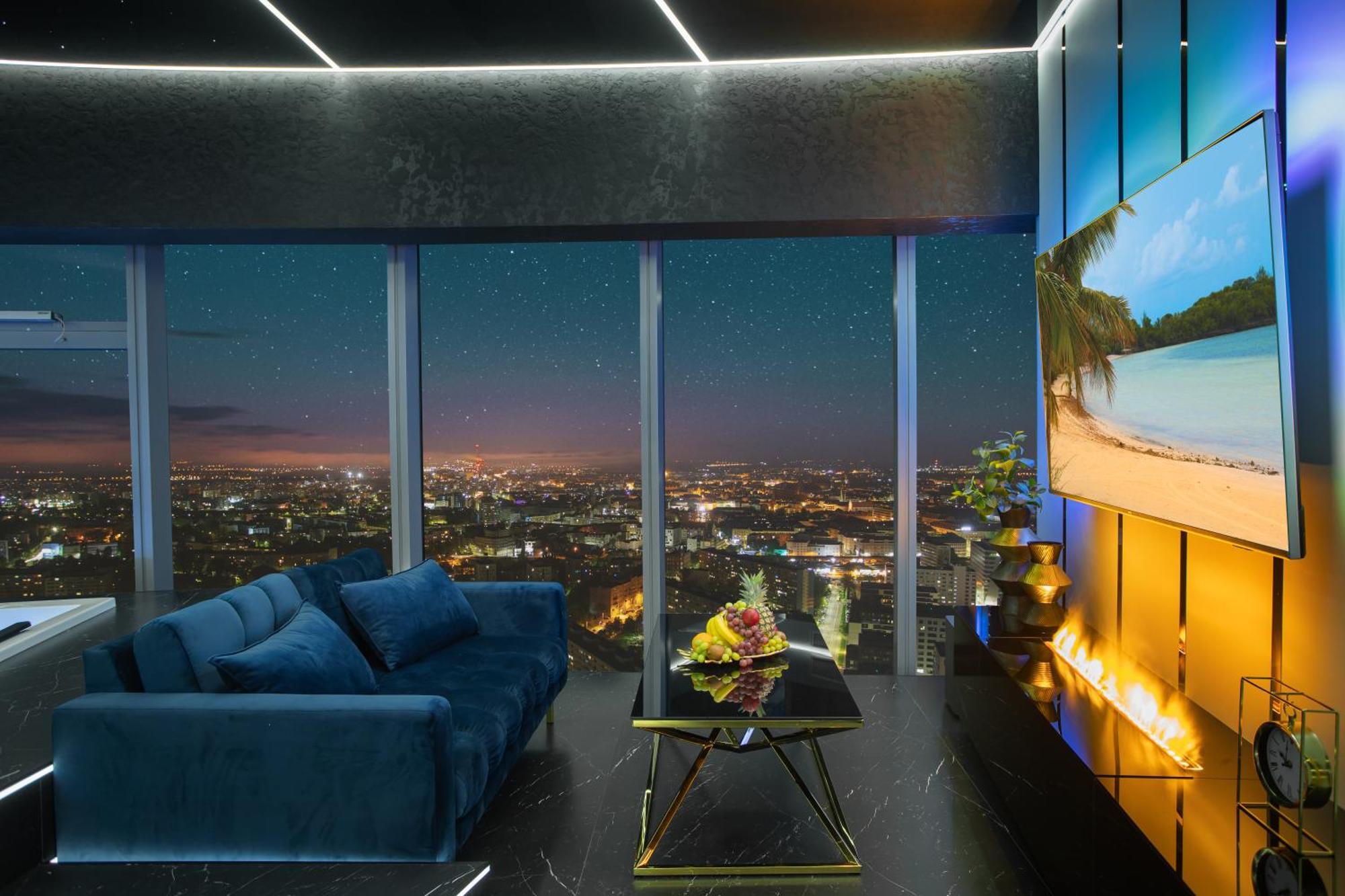 Apartamenty Sky Tower Z Jakuzzi Przy Oknie 브로츠와프 외부 사진